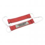 Bold Red Dual-Clip Key Holder - Premium Woven Strap & University Branding for Daily/Outdoor Use for sale