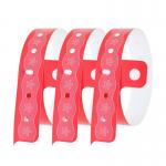 Printed Vinyl PVC Wristbands Event Bracelet Personalized Elastic for sale