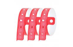 China Custom Event PVC Wristbands Silk Screen Printing Waterproof Security supplier