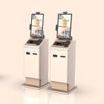 Self Service Kiosk For Hotels With Printer QR Code Scanner Cash Recycler