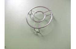 China Neatly Kitchen Pantry Silver Mesh Baskets With Wooden Handles supplier
