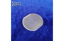 China Custom High Clarity Patterned Textured Glass Cover For Spotlighting supplier