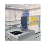 Customized Lab Island Bench With Ample Storage And Personalized Lockers for sale