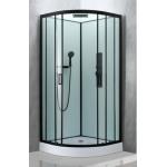Stylish Sector Shower Room And Black Frame With Tray And Roof for sale