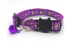 China Nylon Adjustable Small Kitten Collars Solid Safe For Pet Indoor supplier