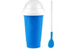 China 350ml Silicone Slushy Maker Cup With Lid And Straw supplier