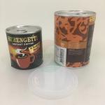 Aluminum Easy Open End Lid Paper Cans Packaging For Powder for sale