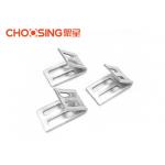 Silver Color Zig Zag Spring Clips , Metal Upholstery Clips Eliminating Friction for sale