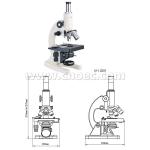 Monocular Student Biological Microscope A11.0201 For Lab Research