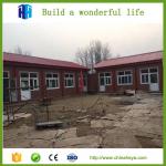 prefab steel frame container house modular school with gable roof for sale