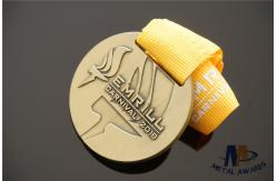 China OEM Die Cast Torch Medals Antique Silver / Copper Eco - Friendly supplier