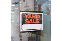 China Repositionable Wall Mount Sign Holder 8.5 X 11 Clear Plastic Material ODM supplier