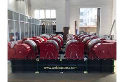 China 300T Heavy Duty Pipe Welding Rollers Rotator Stands With Bolt Adjustment supplier