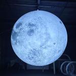 Customized Giant Inflatable Moon Planet Ball Advertising Helium Inflatable Moon Balloon with LED