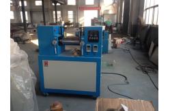 China Lab Electric Rubber Mixing Machine Horizontal Open Mixing Mill PLC Control supplier