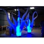 Color Changing Inflatable Tree Durable 210 D Oxford Cloth For Event Decoration for sale