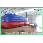 Red / Blue PVC Giant  Inflatable Cow Bouncer For Amusement Park