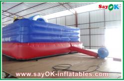 China Red / Blue PVC Giant  Inflatable Cow Bouncer For Amusement Park supplier