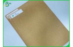 China Roll 60g Sack 300g Unbleached Kraft Paper Board Sheet Rigid Food Box Material supplier