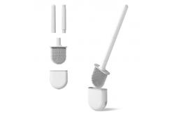 China Removable Handle Toilet Brush And Holder Set TPR For Bathroom Mounted supplier