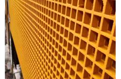 China ABS Yellow Fibergrate Molded Grating 38mm*38mm Durable Appearance supplier