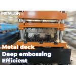 Customizable Metal Deck Forming Machine With Hydraulic Cutter And Chain Drive Roll Former Machine for sale