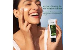 China ODM Zinc Oxide Face Moisturizer Waterproof Natural Sunscreen Moisturizer Facial Whitening SPF50 PA++ supplier