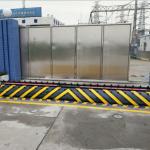 Three Meter Electric Hydraulic Road Blocker Anti Terrorist Shallow Mounted Durable for sale