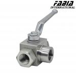 Gas High Pressure Pvc Ball Valve Manual  Three Way  L Type for sale