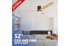 China Modern Design Wooden Blades DC Ceiling Fan with Reversible Function and Remote Control supplier