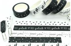China Black White 65g Masking Washi Tape For Beautification supplier