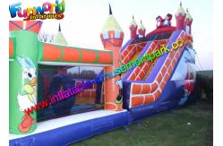 China PVC Tarpaulin Inflatable Mickey Bouncy Slide Obstacle Game For Kids supplier