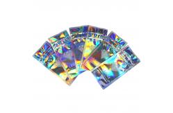 China Zipper Top 7g Holographic Stand Up Pouch Heat Seal Closure supplier