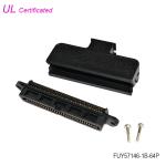 64 Pin IDC Female Centronic Champ Connector 32 Pairs with T Shape Plastic Cover for sale