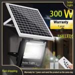 300W Super Power Solar Flood Light Outdoor Street Sport Remote Controller Timing for sale