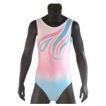 Fashion Cool Gymnastics Leotards Sleeveless Lycra Fabric Ombre Colors for sale