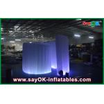 Advertising Booth Displays Blue Inflatable Advertising Led Spiral Party Event Photo Booth Green Colourful Tent for sale