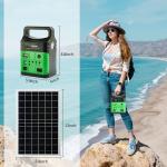 Camping Portable Solar Panel Energy System Kit With Charger Radio Home Storage for sale