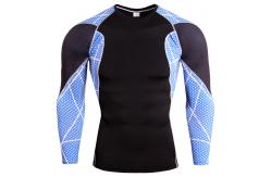 China Long Sleeve Screen Printing Rash Guards Excellent Elasticity  Double Stitched Seams supplier
