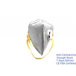 Ffp2 Vertical Fold Flat Mask , Facial Disposable Dust Mask Ffp2 With Valve for sale