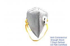 China Ffp2 Vertical Fold Flat Mask , Facial Disposable Dust Mask Ffp2 With Valve supplier