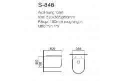 China Gravity Flushing Wall Hung Toilet American Standard With Concealed Toilet Cistern supplier