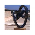 Custom Painted Metal Art Stainless Steel Abstract Twisted Sculpture for Outdoor for sale