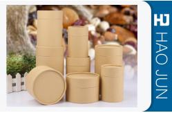 China Professional Printed Cardboard Tubes Coating Paper With Red Silk Print supplier