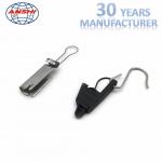 FTTH Distribution Fiber Cable Accessories S Type Stainless Steel Fasteners Dead End Clamp for sale
