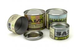 China Food Grade Wine Packaging Paper Composite Cans With Movable Metal Lid supplier