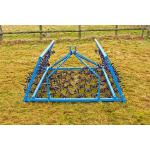 Mounted Grass Drag Chain Harrow Green 1-2m Length Pull Behind Drag Harrow for sale