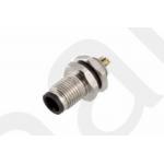 M5 Male Front Mount Socket Solder Screw M5*0.5 3/4pin Black 20A  IP67 for sale