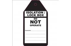 China Isolation Tag PVC Waterproof Durable Lockout Tag supplier