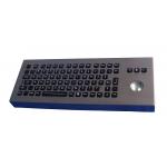 Waterproof IP65 Desktop Industrial Keyboard With Trackball /  rollerball keyboard for sale
